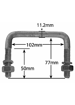 (198566) Galvanized U-Bolt 4